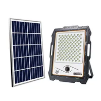 Solar Lamps Floodlight Camera Outdoor Security 1080P Motion-Activated Lights Night Vision Talk and Siren Alarm Brightness Waterproof Crestech