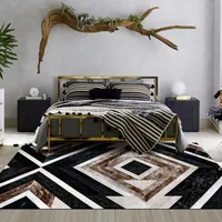 Tappeti Moquette in stile europeo in pelle bovina tappeto tappeto moderno semplice soggiorno camera da letto letto a base di cloakroom tappeto per tappeti di pelliccia villa