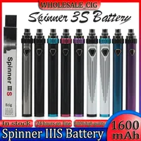 Electronics Batteries Vision Spinner 3S IIIS 1600mAh Battery Variable Voltage 3.6V-4.8V Top Twist USB Passthrough ESAM-T For 510 Thread Atomizer Tank