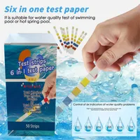 M￤tare pH -testremsor Simpool Test Strip Kit f￶r klorbrom Alkalinitet H￥rdhetstestning Vatten