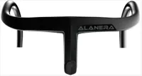 ALANERA Black Carbon Road Bike Intergrated Handlebar for 28.6mm fork steer with headset spacers and computer mount