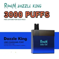 Напрямую оптом e сигарета одноразовые оригинальные r и m dazzle king 3000 puffs устройство комплект оборудования предварительно заполненные 8ml pods randm vape pen rgb свет 12 цветов