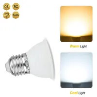 Żarówki 1 Sztuk 220 V Lampa LED Cup 2835 SMD Energy-Saving Bulb E27 E14 Plastikowy pakiet aluminiowy oświetlenie domowe