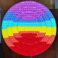 Rainbow 20cm 30cm 40 cm 50cm mega grande brinquedo gigante brinquedo fidget bolhas board brinquedos de xadrez formas empurrar bolha dedo divertimento diversão quebra-cabeça gotaxm0