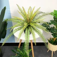 65 cm 30 liści duże sztuczne drzewo palmowe tropikalne rośliny Cycas plastikowe perskie liście na ścian