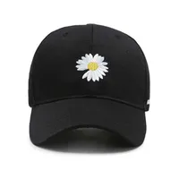 Estrela coreana popular Daisy boné de beisebol de verão menina sombreamento de sol bordado chapéus para mulheres marca snapback