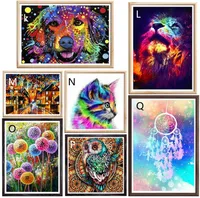 Wholesale DIY 5D Diamond Painting Kits Gem Art Paint by Number Full Drill Crystal Rhinestone for Home Wall Decor Gift 12x16 inches