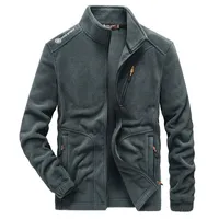 남성용 재킷 야외 히 킹 낚시 스키 재킷 폴라 플리스 따뜻한 코트 멀티 포켓 솔리드 컬러 간단한화물 outwear 큰 크기