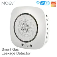 WiFi Smart Gas Leckage Brandschutzdetektor Brennbare Alarmsensor Tuya App steuert Home Security System