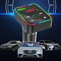 F2 FM Car Charger BT5.0 Transmissor Dual USB Rápido Carregamento PD Type C Portas Handsfree Receptor de Áudio Auto MP3 Player para celulares com caixa de varejo MQ30