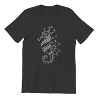 Camisetas para hombre Camiseta de mar Caballo al por mayor Ropa de ropa parejas a juego Ropa de hombre gráfica 45566
