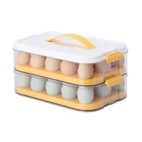 Kitchen Storage & Organization Egg Container - Eggs Case Box Sorting Tray With Handle Fresh-keeping Refrigerator