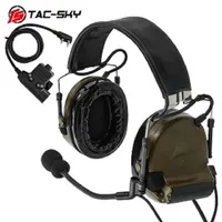 Taktiska tillbehör TAC-SKY COMTAC II headset Ljudförstärkning med mikrofonbrusreducering av hämtning för sport