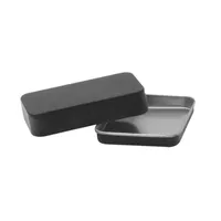 2021 100ピースミニ錫ギフトボックス小さい空の黒い金属収納ボックスケースオーガナイザーお金コインキャンディー鍵の遊びカード