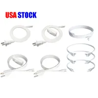 T5 T8 Tube Light Fixture LED Cord Switch 3Pin Lamp Connecting Wire Holder Socket Fittings, Cables White Color