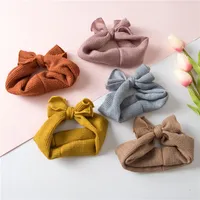 Baby Headband For Girl Boy Head Elastic Bow Knot Knit Hair Band Boutique Party Accessory Autumn Winter