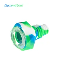 Waxmaid wholesale Diamond Shaped silicone glass bowl for smoking bongs suits 14mm 18mm joints 240pcs/carton sold by carton stock in US