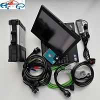 MB Star C5 SD Auto diagnostic Tool OBD2 cables interface multiplexer HDD SSD Used Laptop X200t for cars trucks