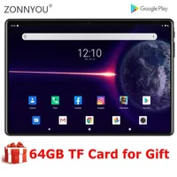 Tablet PC Est 10 Inch Android 9.0 Quad Core 32GB ROM 3G Wifi Bluetooth GPS Phone Call Glass IPS 1280*800 HD Screen Tablets