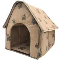 Dog Domy Kennele Akcesoria Jakość Dom Koc Składany Małe Ślady Pet Bed Namiot Cat Miot Kennel Indoor Przenośne Podróże P