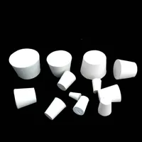 Lab Supplies 11# To No.21# White Sealing Plug Caps For Flask Bottle Or Tube Rubber Stopper Used In Laboratory Chemistry Equipment