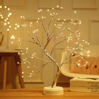 Nattljus RGB LED String Room Decor Tree Lamp för sovrum Twinkle Home Dekoration