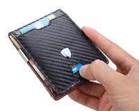 Wallets 2021 Men Carbon Fiber Smart Wallet RFID Credit ID Card Holder Unisex Casual High Quality Slim Money Bag For Women