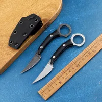 Outdoor claw knife Karambit D2 fixed blade G10 handle camping hunting self-defense tactics survival EDC multi-function tool