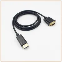 High Quality 1.8M DisplayPort To VGA Converter Cables Adapter DP Male 1080P Display Port Connector For MacBook HDTV a11