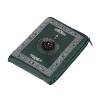 Одеяла мусульманский исламский поклонение коврику полиэстер компас печать молитве портативный путешествия домашнее медитация паломничество одеяло салат ковер
