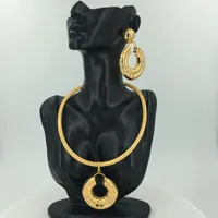 Orecchini Collana Mejewelry Boemia Set di gioielli per donne Reperti di moda per il fidanzamento dei fiori a ciondolo