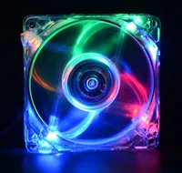PC Bilgisayar Hayranları Durumda Soğutma-Fan 8025 8 cm 80mm LED Işıkları ile Şasi Fan 80 * 80 * 25