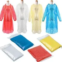يمكن التخلص من المعطف القائم بذيء الكبار ماء ماء هود المعطف السفر التخييم يجب أن المطر معطف للجنسين لمرة واحدة الطوارئ روى المطر JJB14348
