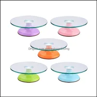 Pastry Bakeware Kitchen, Dining Bar Home & Garden 13-Inch Turntable Glass Rotary Decorating Tools Cake Rotating Stand Table Diy Baking Tool