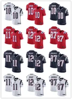 Men Womens Youth New Englands's 12 Tom Brady 87 Rob Gronkowski 11 Julian Edelman 10 Josh Gordon custom Football Jerseys