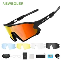 BOLER Polarized Sports Sunglasses 5 Lenses Men Women Cycling Glasses TR90 Bicycle MTB Mountain Bike Fishing Hiking Eyewears 220120