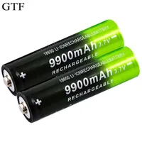 GTF 3.7V 18650 9900mAh Uppladdningsbart batteri Högkapacitet Li-ion för ficklampa