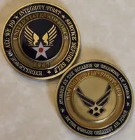 Gift Air Force Airman Award Aim High ... Fly Fight Win Challenge Coin / USAF / V2 CX