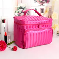 Portable foldable large-capacity lady cosmetic bag jewelry storage travel toiletry