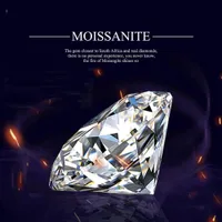 Szjinao Real 100% Loose Gemstones Moissanite Diamond 1.0ct 6.5mm D Color VVS1 Stone Round For Ring Jewelry With GRA Certificate 210423
