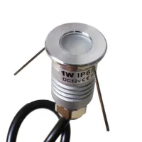 3000K 12V 1W mini lampe moulue LED 120 angle de faisceau extérieur imperméable au sol