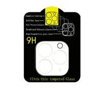 3D HD Clear Clear-Clatistant Camera Lens Protector Praded Glass for iPhone 14 12 13 Mini Pro Max مع صندوق البيع بالتجزئة