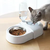 Cat Bowls Feeders Food Bowl Pet Materiały Double z Auto Water Dispenser Dispensator Picia Picia Podniesienie Dish Dish