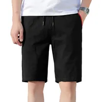 Woodvoice Brand Coton Shorts pour hommes Trend d'été Plus taille 5xl Pantalon de plage de couleur unie de loisirs