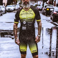 Est amor el dolor ciclismo skinsuit medans corta distancia carreras tri tri tri ropa ciclismo hombre triatlón aero bicicleta kit1