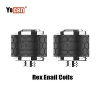 Authentische Yocan Rex Enail Ersatzspulenkopf QTC-Quarz-Triple-Spulen Pancake Atomizer Core for Wax Concentrat Dab Vape Geräte Kit 100% 609