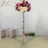 Projeto de vasos 78 cm / 30.7 "Tall Acrílico Tabela Vaso Wedding Centerpiece Evento Estrada Chumbo Flor Rack para Decoração de Casa