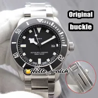 Ontwerper Horloges 41mm 25600TN 25600 Black Dial Automatic Mens Horloge Zwart Bezel Bucklet Stainless Steel Armband Sportkorting