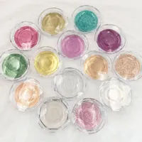 False Eyelashes 10PCS Crystal-lid Plastic Case For Lashes Clear Silver Gold Watergreen Pink Packaging