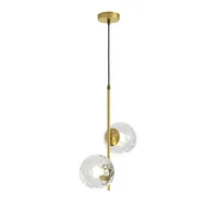 Clear Glass Pendant Lamp Round Ball Lights Restaurant Bar Counter Aisle Office Hanging Lamps H￤ngen Light Lampara Blanca